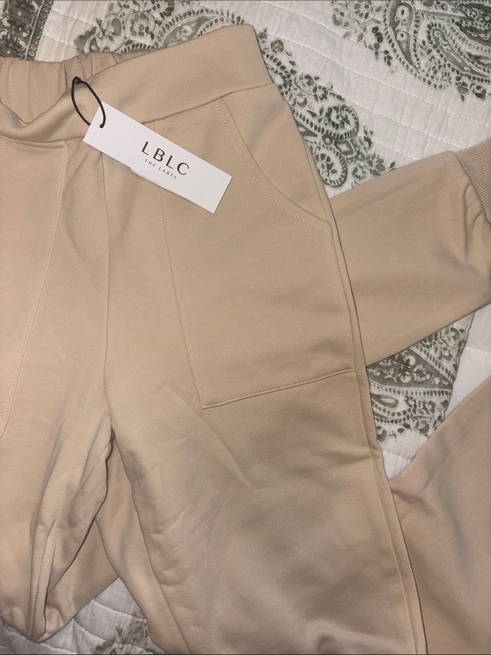 LBLC The Label Beige Pull-On Jogger Pants